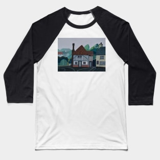 Norfolk Old Building Tudor Painting Baseball T-Shirt